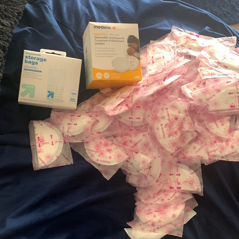 Storage bags and nursing pads